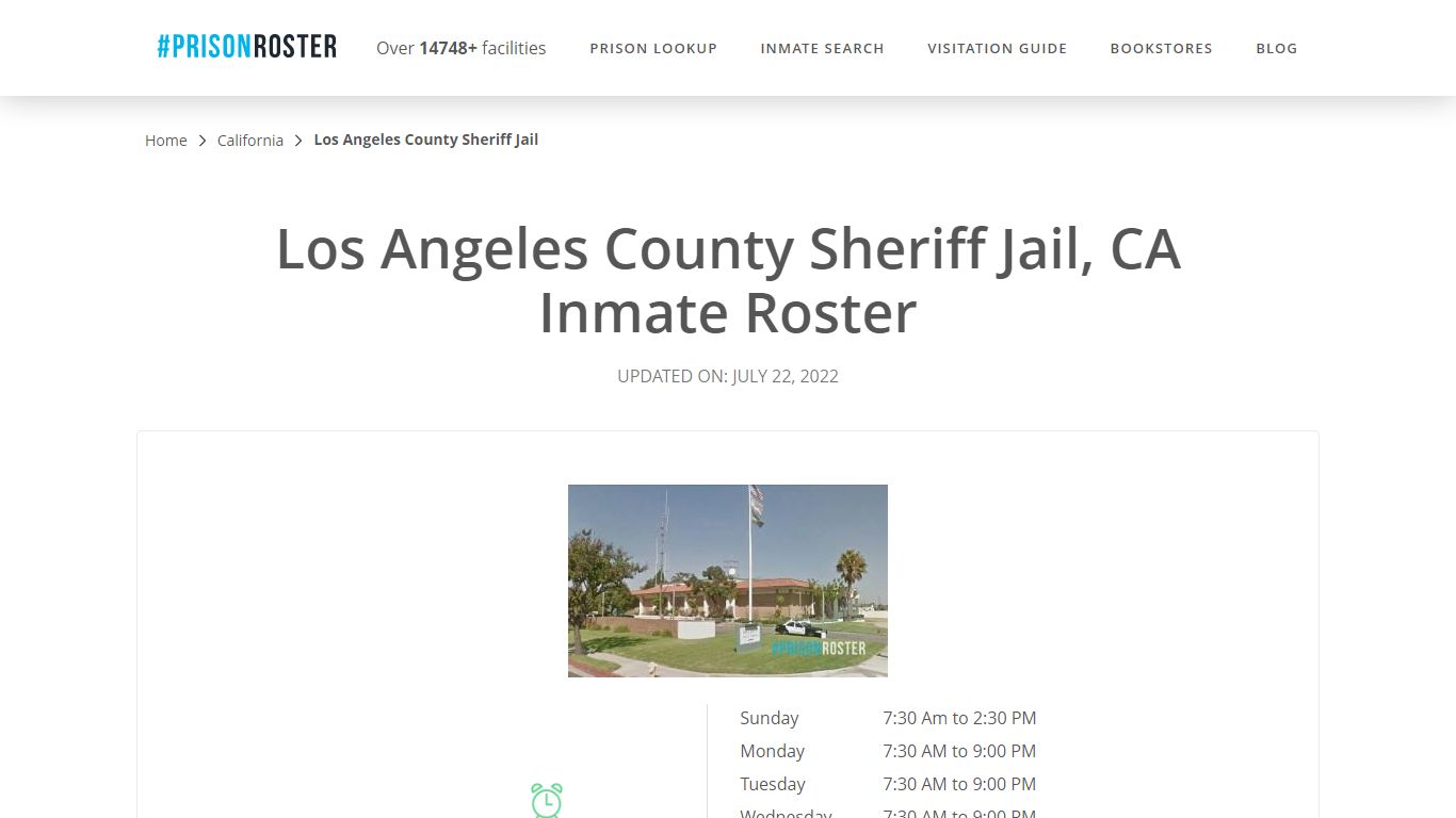 Los Angeles County Sheriff Jail, CA Inmate Roster - Prisonroster